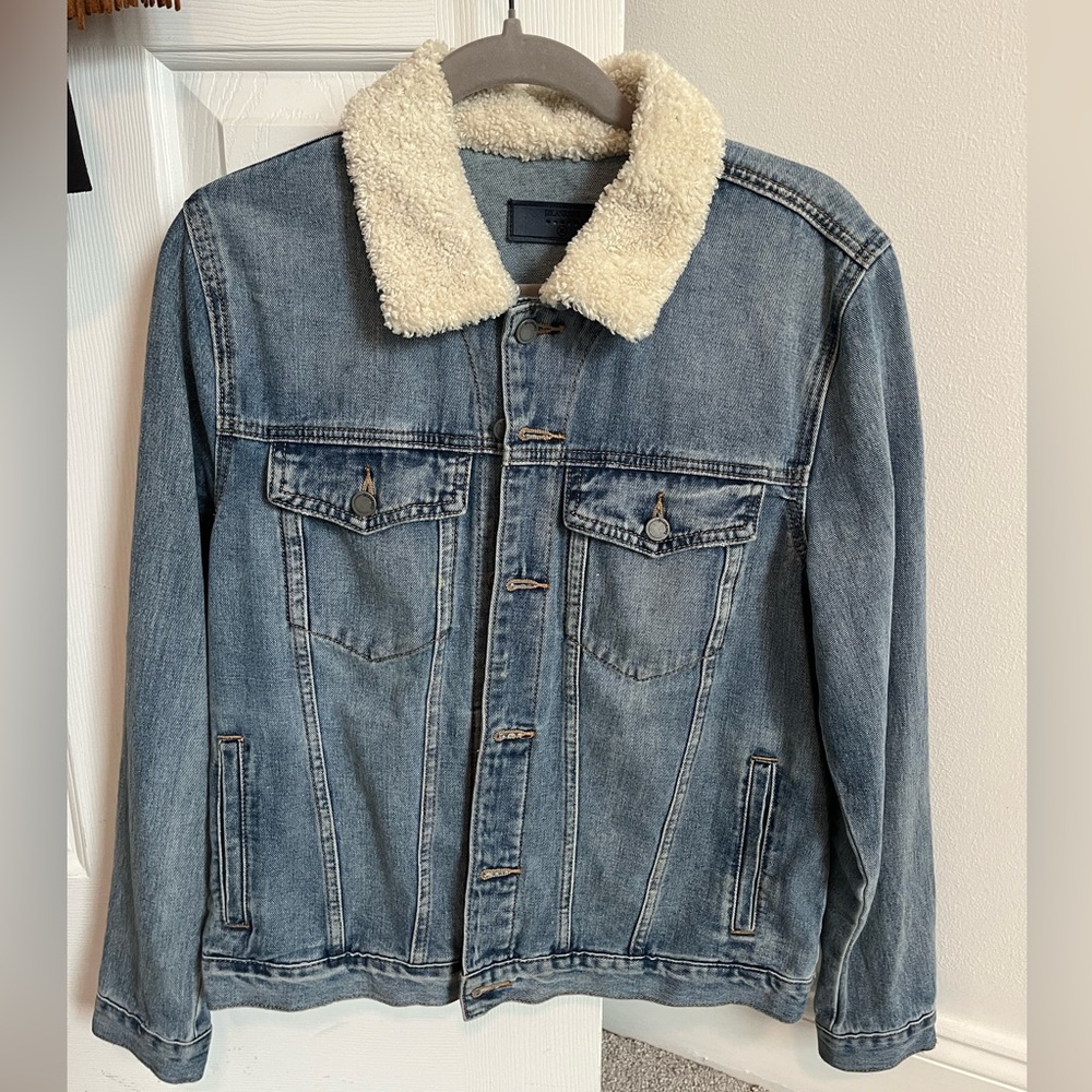 BlankNYC jean jacket. fur collar